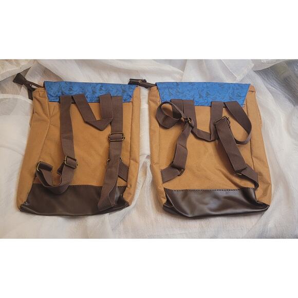 Lot Of 2 Scooby Doo Mystery Machine Mini Backpacks EITHAD airways Zip Top Unique - Picture 2 of 9